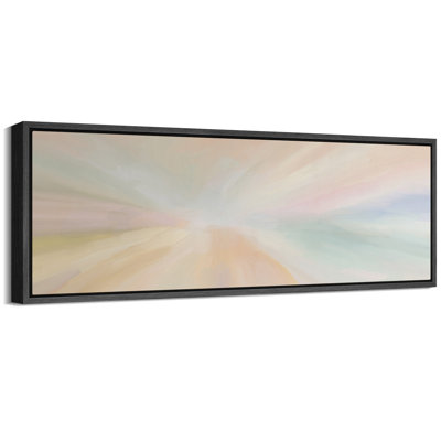 Abstrait arc-en-ciel coloré, imprimé, minimaliste, moderne, panoramique, horizontal, Boho, décoration murale