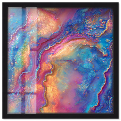 Spectre scintillant II «Shadowbox Print Colorful Abstracts» par Art Remedy