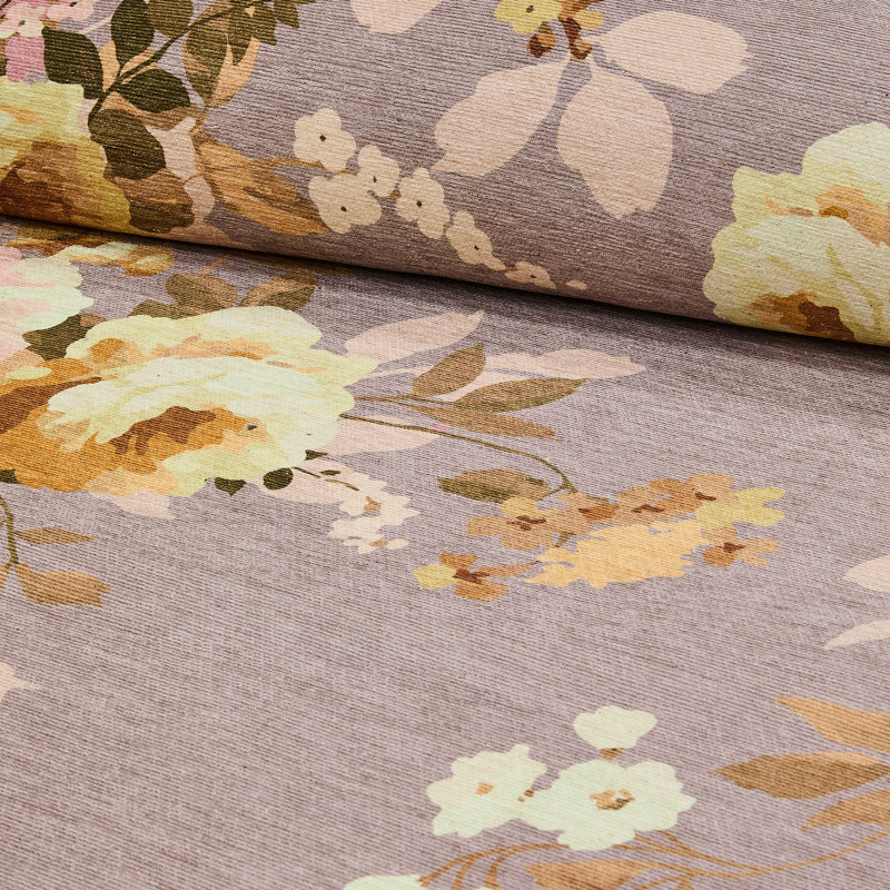 Tapis lavable Wild Rose, Taupe, Rectangle 5 pi x 7 pi 6 po