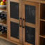 Armoire à vin moderne industrielle, crédence de rangement pour boissons alcoolisées, buffet avec porte-bouteilles-107185120