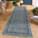 Scalloped Machine Washable Rug Non-Slip Bordered Floor Mats Non-Shedding Soft Low Pile Modern Accent Rugs for Living Room Bedroom Office