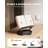 Adjustable Book Stand with Storage - 360° Swivel Base, Height & Angle Adjustable