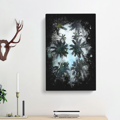 Palm Trees Stretching Upwards - Wrapped Canvas