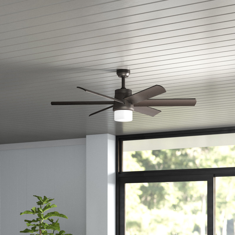 Lashley 52'' Ceiling Fan with Light Kit, Aged Bronze