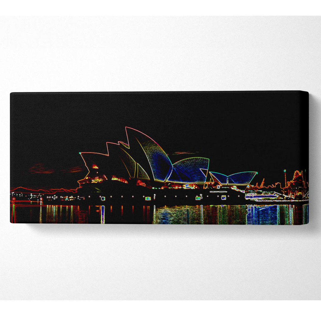 Sydney Opera House Psychedelic - Kunstdrucke auf Leinwand