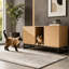 Maison de chat en bois avec griffoir