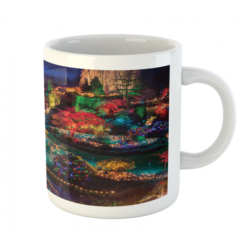 Grande tasse à café jardin