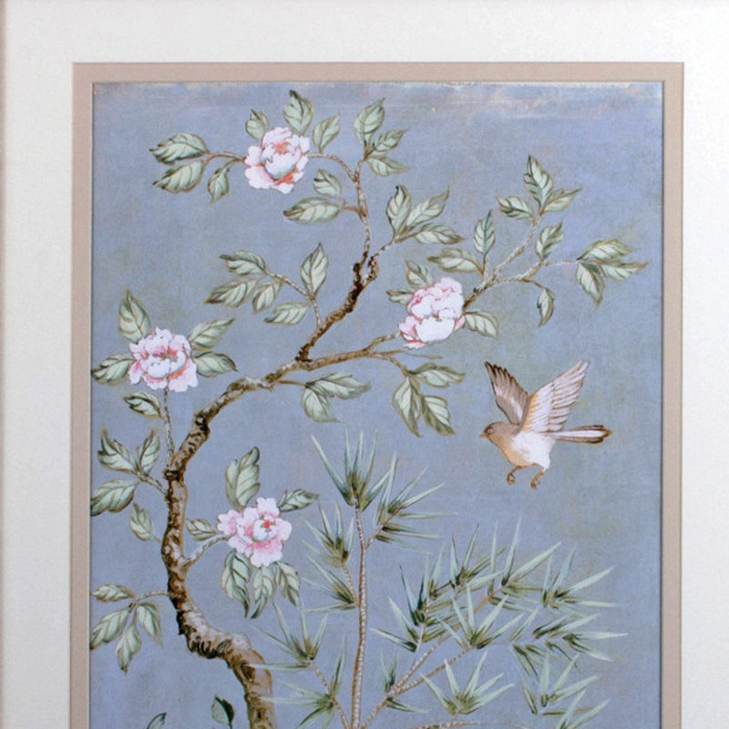 «Spring Mural II», art mural encadré brun