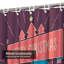 Rideau de douche transparent transparent, rideaux de douche pour la salle de bain avec 12 crochets-1412293689