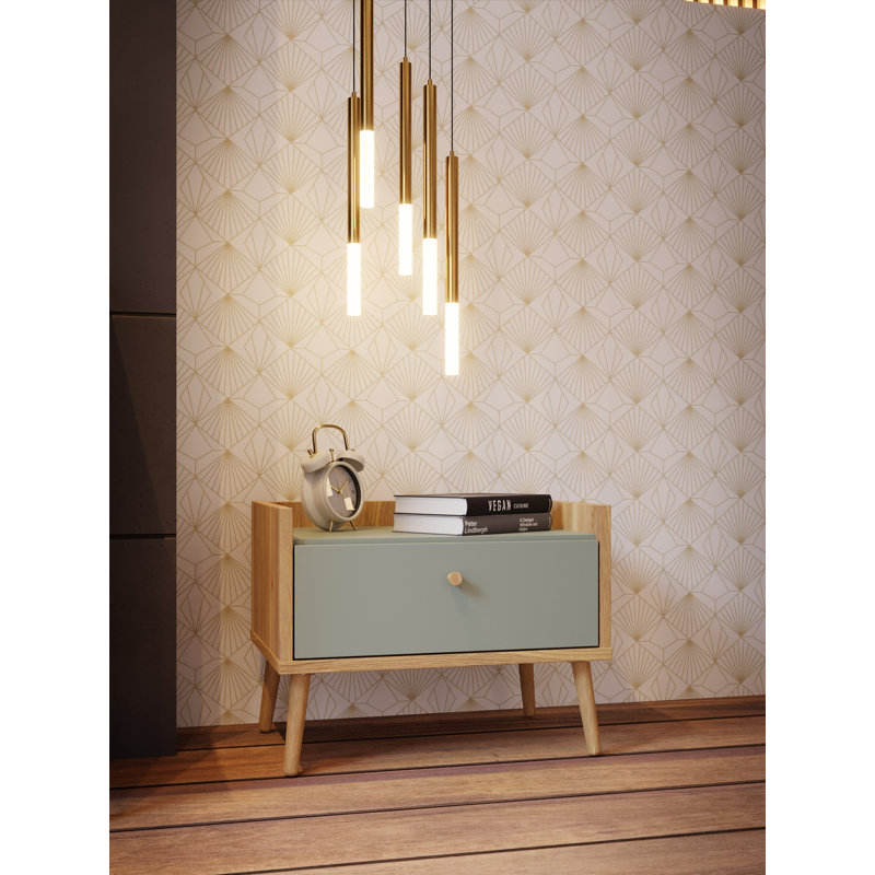 Awilda 1 Drawer Bedside Table