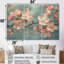 Rose et rose, fleurs de pommier, printemps I - ensemble d'art mural fleur de pommier-1279879546-1279879549