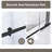 30 In. -60 In. W × 72 In. H Frameless Shower Door Single Sliding With 1/4 Thickclear Tempered Glass  In Matt Black   |  Zinc Roller Rail System|   Stainless Steel Handle-121018408