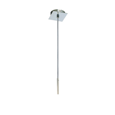 Bonfield 1 - Light Silver Square/Rectangle Pendant
