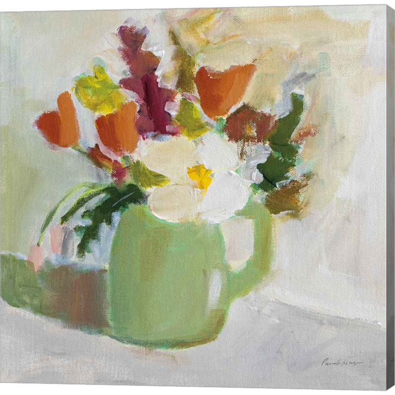 «Spring in a Green Pitcher» par Pamela Munger - peinture sur toile tendue