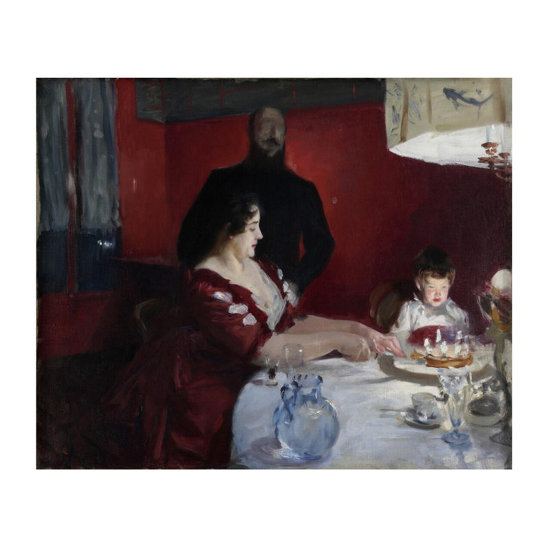 «The Birthday Party» par John Singer Sargent - estampe numérique, H 22 po x l 28 po