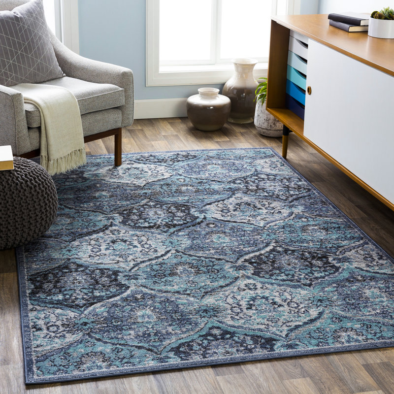 Corfu Floral Indoor Rug, Rectangle 5'3" x 7'3"