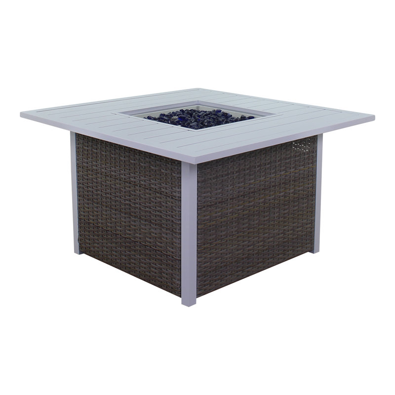 42.99'' Square Aluminum Fire Pit Accessory