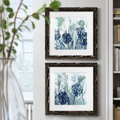 " Indigo Field I " 2 Piece Art Color Photography Print