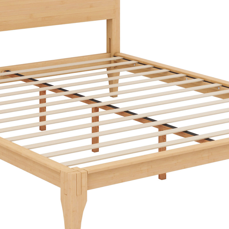 Lit plateforme Bamboo Wood, Naturel