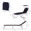Chaise longue d'extérieur, chaise longue pliante réglable-1322323542