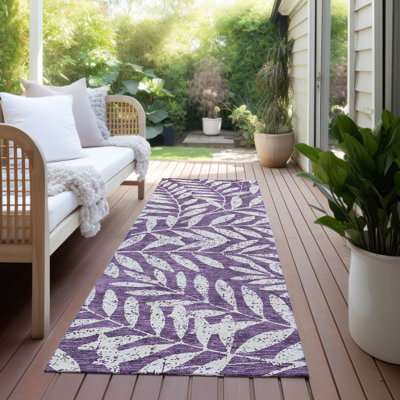 Maliana Washable Floral Indoor / Outdoor Rug