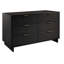 Commode 55 "Granville en noir (6 tiroirs)-863999578