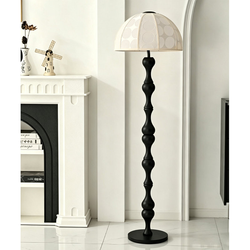 62.2'' Traditional Floor Lamp, Black