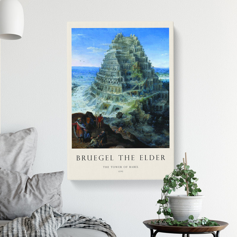 Babel by Pieter Bruegel The Elder - Wrapped Canvas Painting, 60cm H x 40cm W x 3cm D