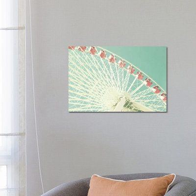 Pink Ferris by Caroline Mint - Wrapped Canvas Print
