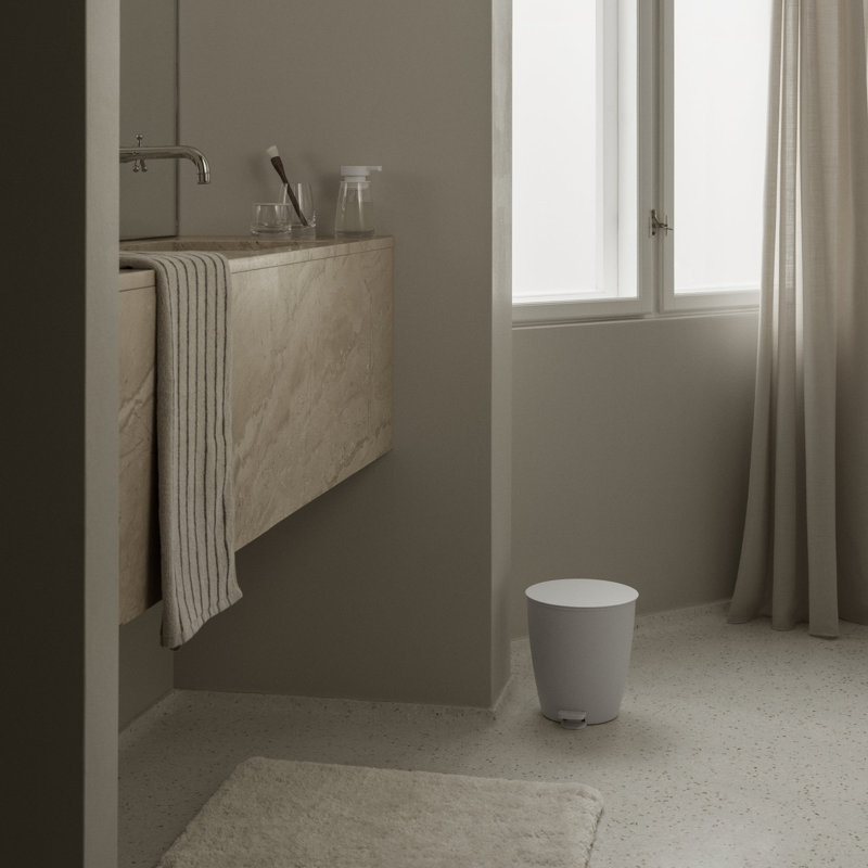 TUUFA Ultra Thick Bathmat - Rectangular - Moonbeam (beige), 55.2' x 27.6", Magnet (charcoal)