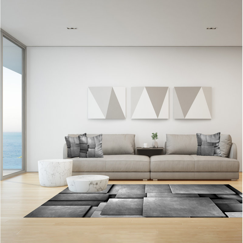 Georgea Geometric Indoor / Outdoor Area Rug, Rectangle 155 x 230cm