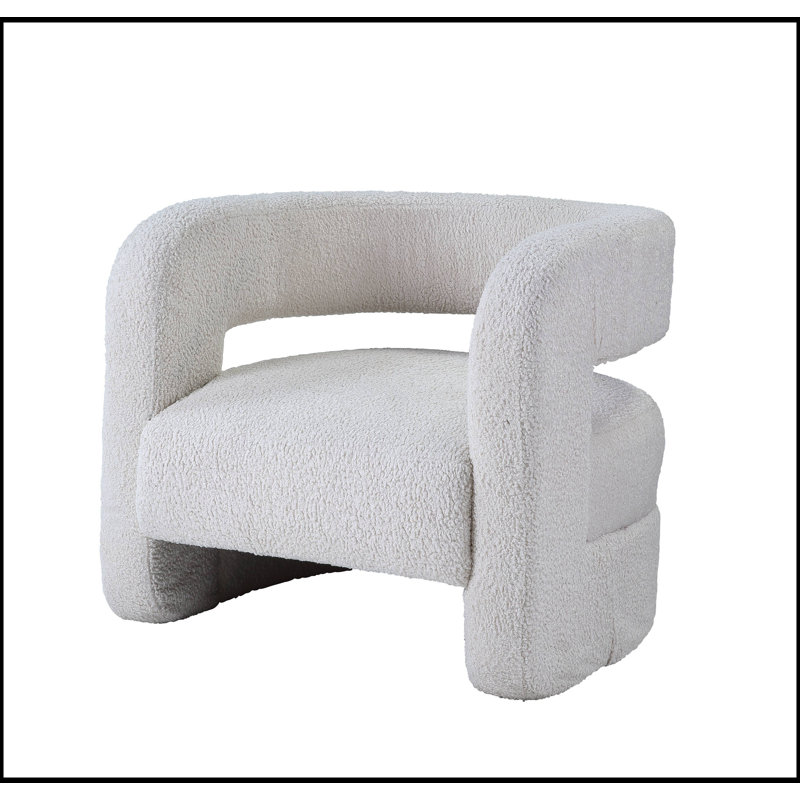 Fauteuil d'appoint pivotant confortable pour le salon, rehaussant l'ambiance douillette