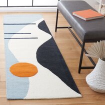 Abstract Contemporary Runner Rugs for Living Room, Hallway Runner Rugs –  Paintingforhome