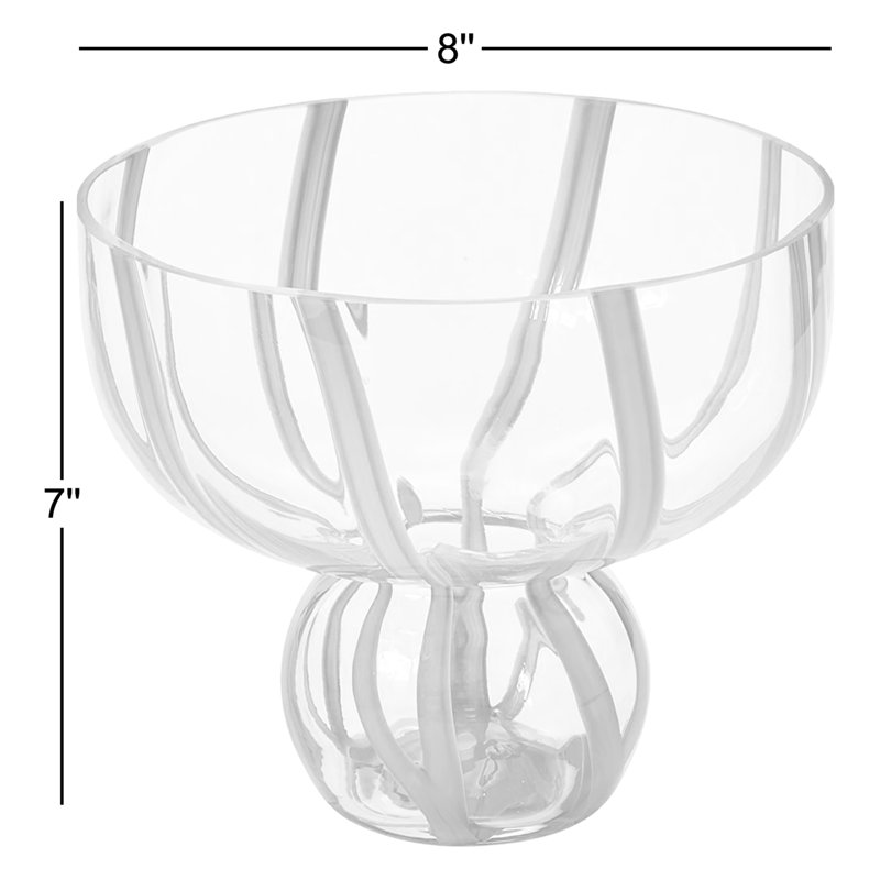 Vase de table en verre Adira