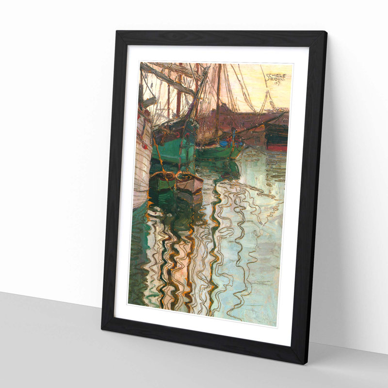Egon Schiele - Single Picture Frame Painting, Black