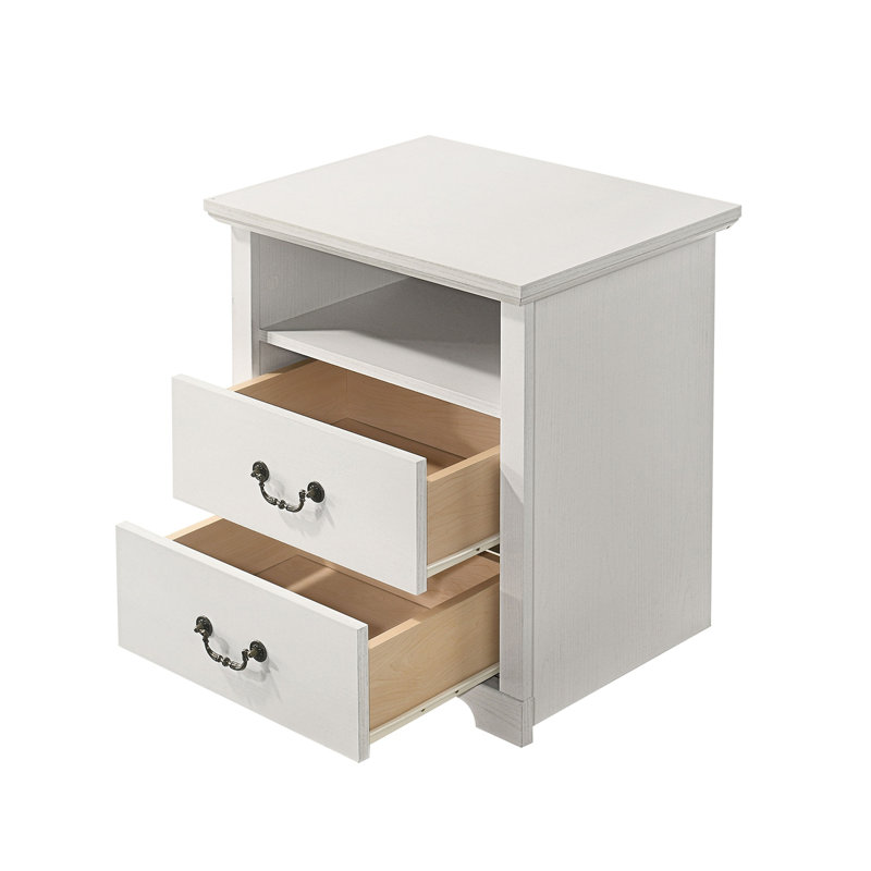 Table de chevet de style traditionnel, Dark Gray, Individual
