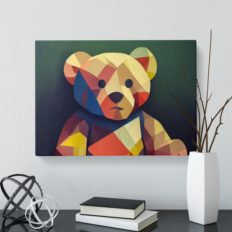 Teddy Bear Abstract Vol.1 - Wrapped Canvas, 40cm H x 60cm W x 3cm D