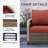 54.1'' Wide Straight Metal Loveseat with Cushions-115188347