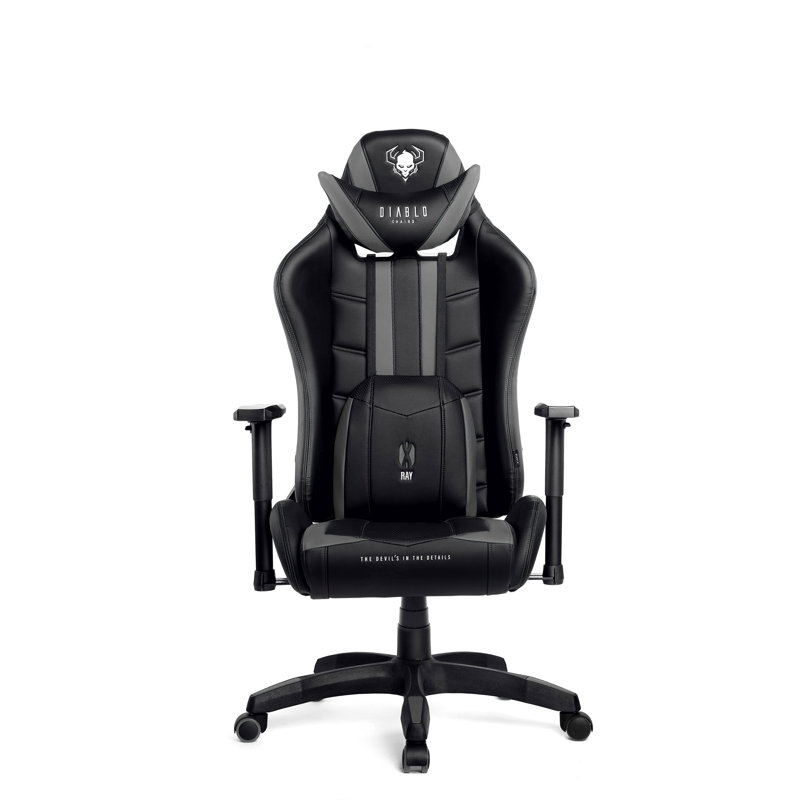 DIABLO CHAIRS Black/Gray Executive Chair with Wheels