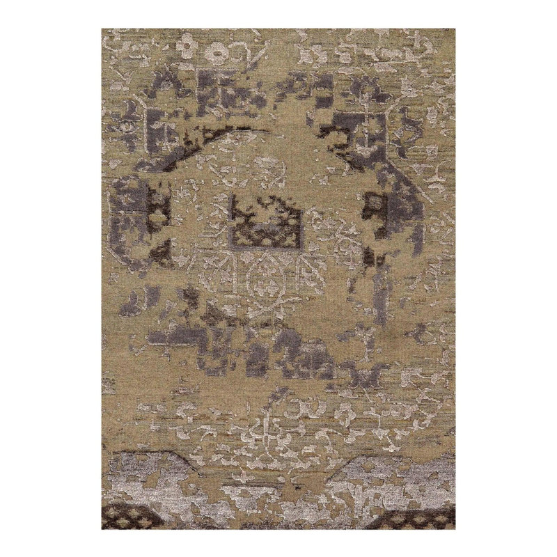 Hand Woven Cotton and Wool Oriental Area Rug