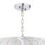 Lupine 5 - Light Silver Drum Pendant