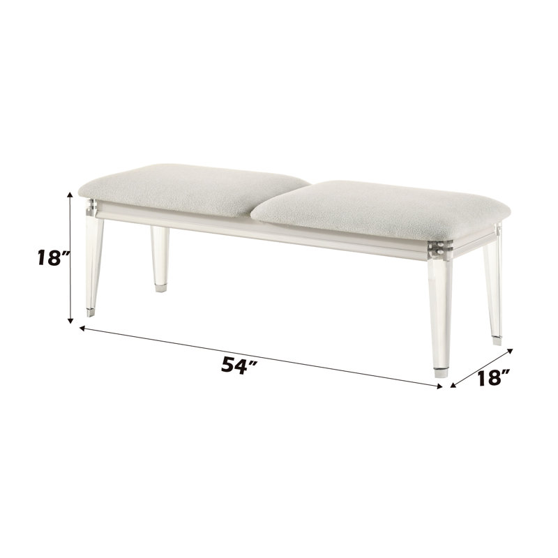 Banc blanc et gris Pearl