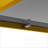 Gray Tempered Glass &amp; Golden Legs Rectangle Coffee Table for Living Room, Easy-Clean Durable