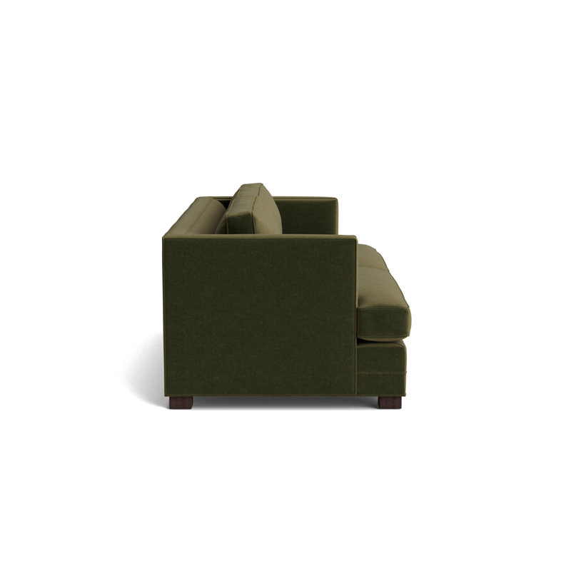 Keaton No Nail 94 Sofa, Java, Performance Velvet - Balsam