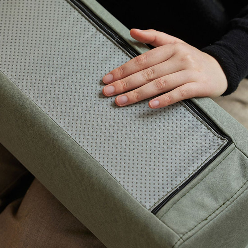 78.74" Green Polyester Standard Sofabed cushion couch