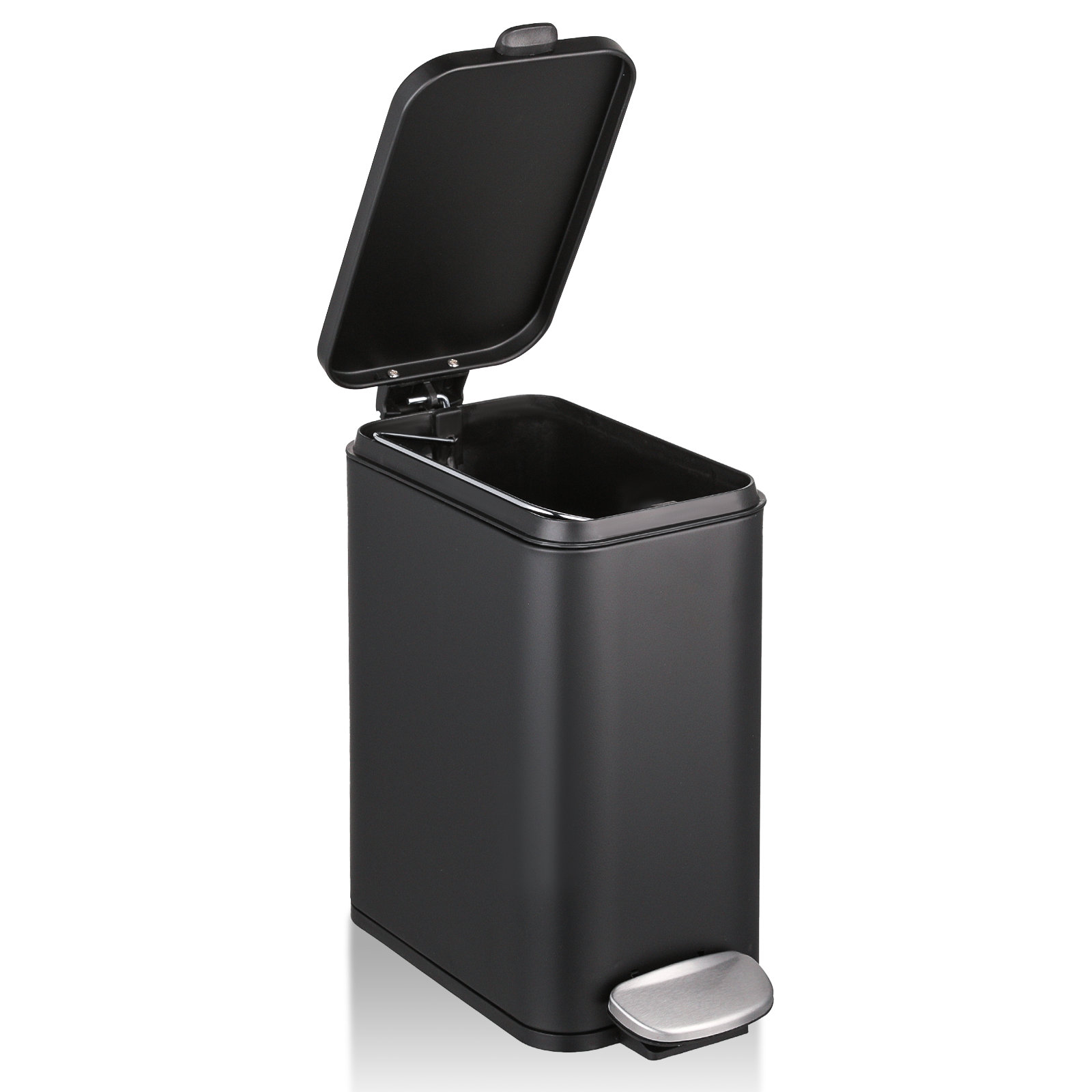 Bring Home Furniture Steel Step On Trash Can ( 1.3 Gallons ) | Wayfair