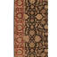 Tapis rouge / beige / noir noué à la main