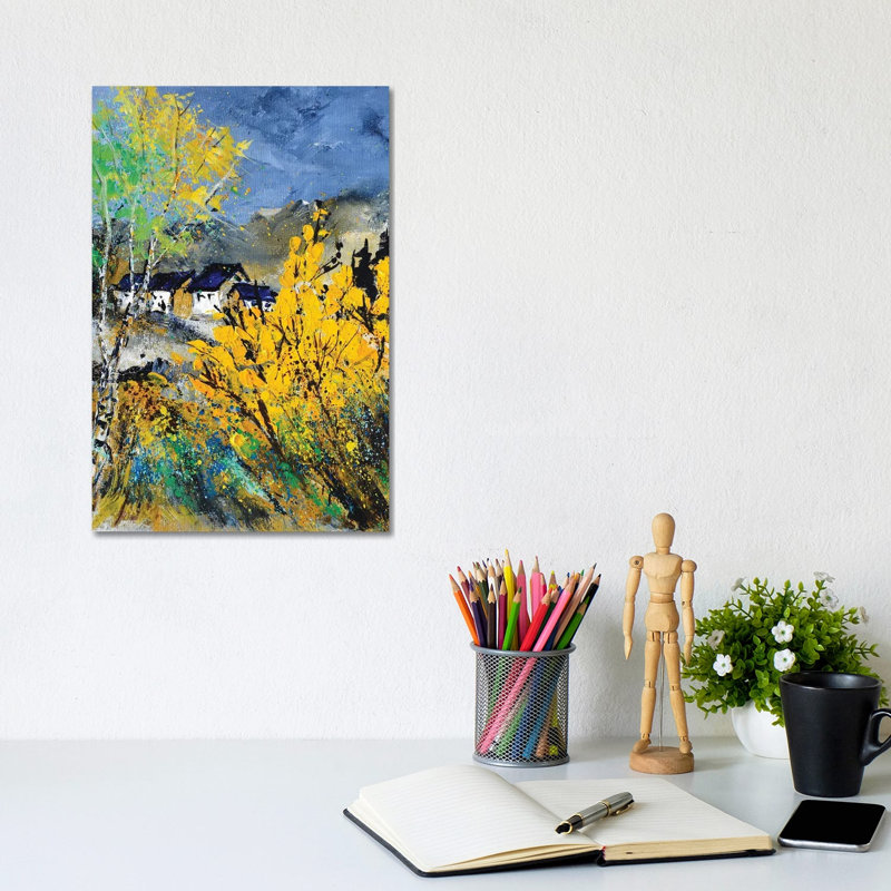 Full Spring Under A Stormy Sky by Pol Ledent - Wrapped Canvas Print, 20.32 cm H x 30.48 cm W