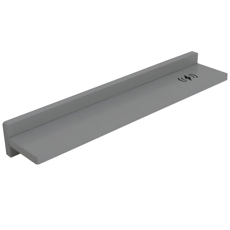 Floating Shelf, Light Gray, 3" H x 23.5" W x 5" D