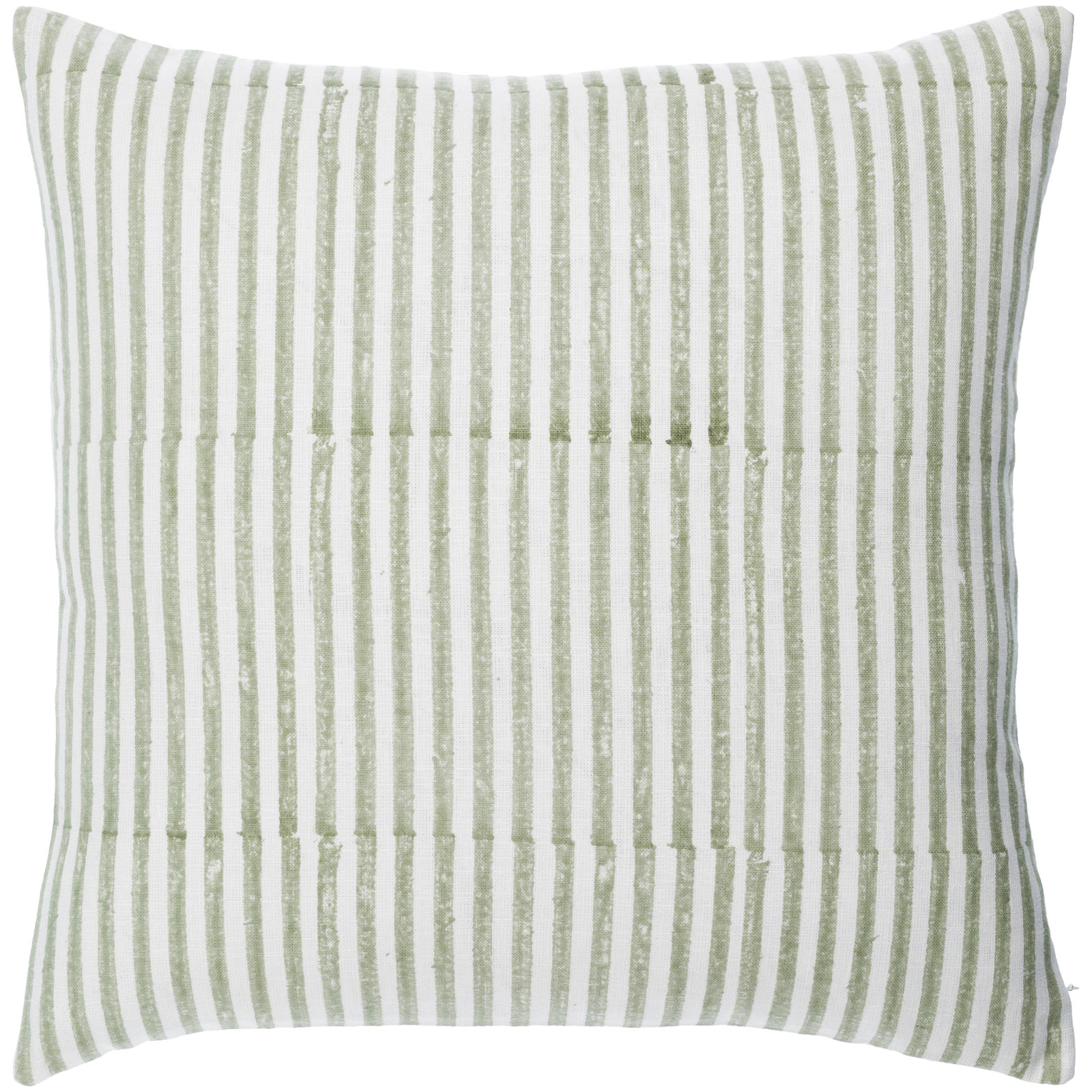 22" x 22" Pillow Cover and Insert, Green, 18" x 18", Down